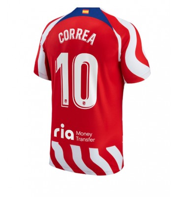 Atletico Madrid Angel Correa #10 Hjemmedrakt 2022-23 Kortermet